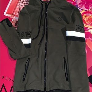 Pink navy green jacket